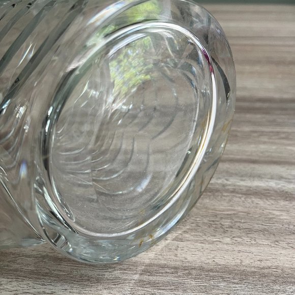 ROYAL BRIERLEY CRYSTAL PITCHER WITH SWAGS AND DRAPES SIGNED - Picture 3 of 3